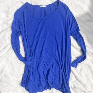 Blue Long Sleeve Blouse